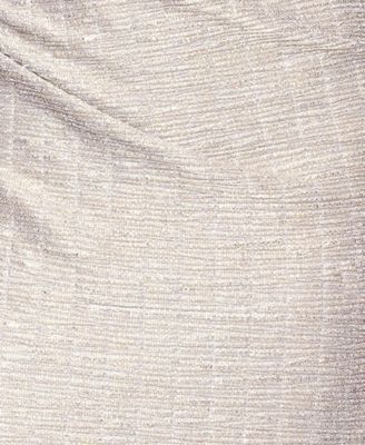 Women's Metallic Crinkle Ball Gown