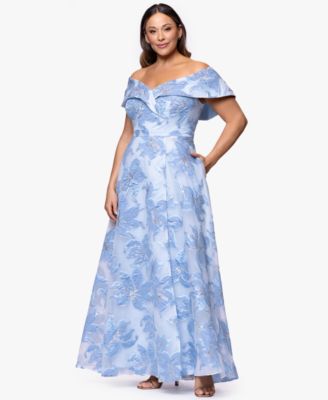 Plus Size Sweetheart Off-The-Shoulder Ball Gown