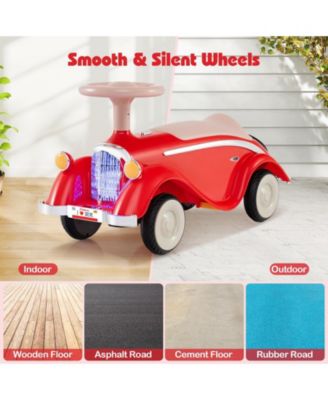 Toddler Ride on Toy Classic Sliding Car with Horn and LED Headlight