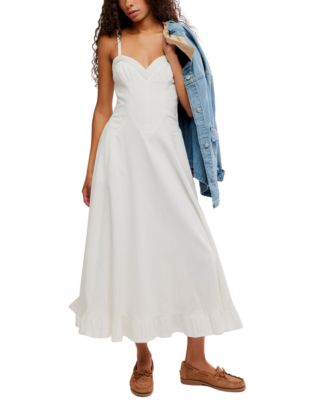 Women's Another Season Sweetheart Neck Midi Dress