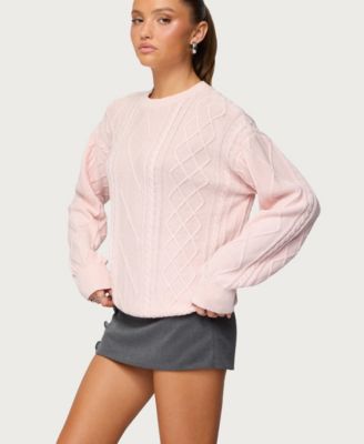 Women's Jessy Cable Knit Oversized Sweater