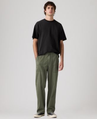 Men's Regular-Fit Linen Surplus Pants