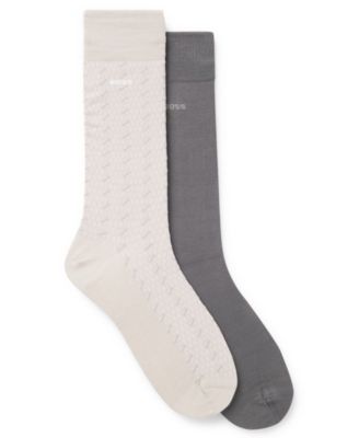 Men's Pin Pattern Socks, 2-Pack 