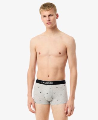 Lactose Men's Cotton Stretch Mini-Crocodile Trunks, 3-Pack