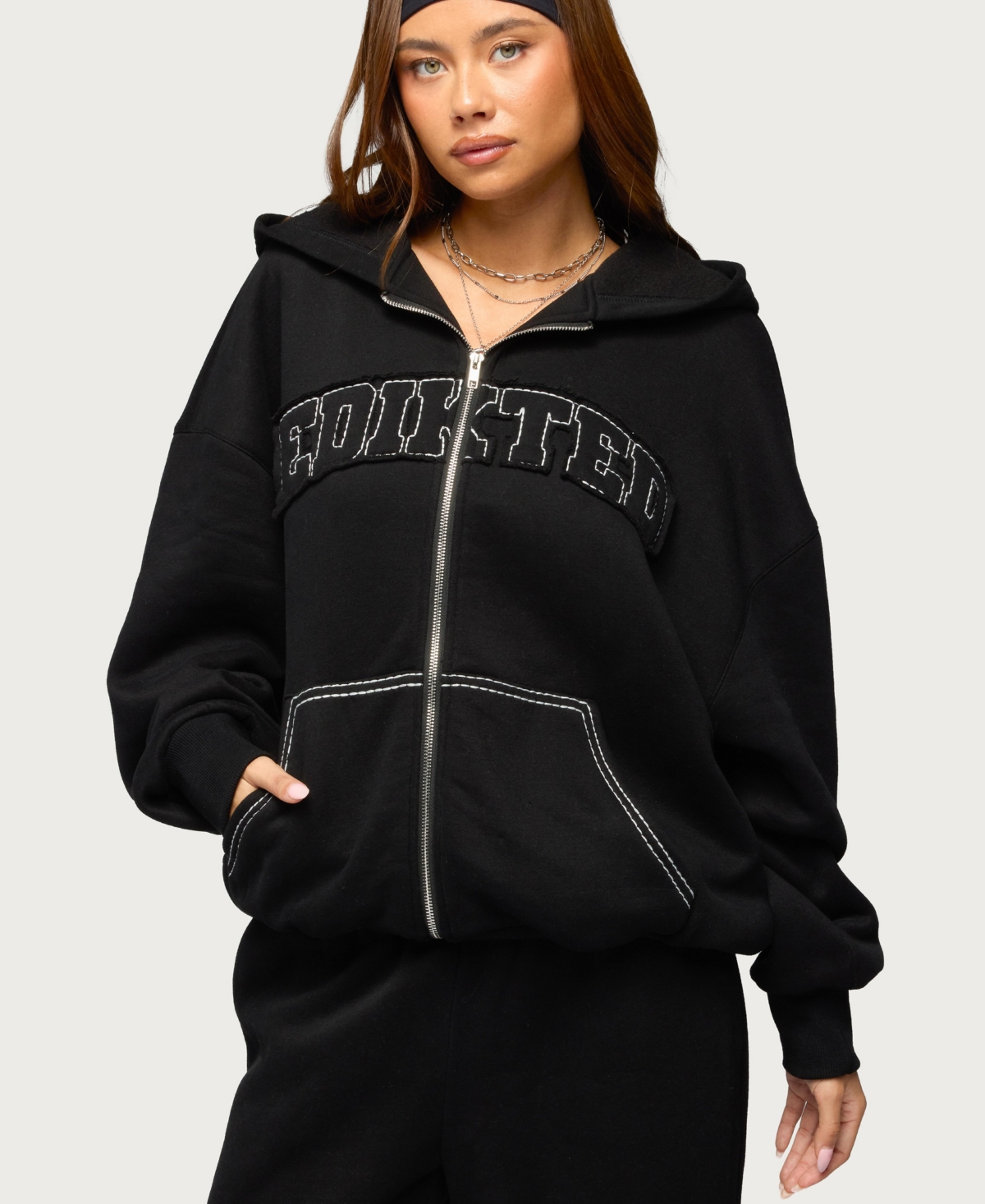 Edikted Womens Forever Oversized Hoodie