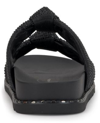 Women's Caralyna Rhinestone Knotted Footbed Sandals