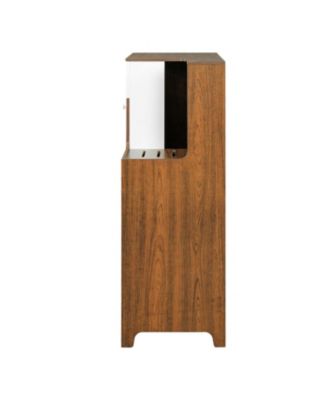 Modern 2-in-1 Cat Furniture: Litter Box Cabinet & Cat House Side Table with Storage