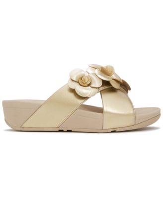 Women's Lulu Flower Cross Slip-On Slides