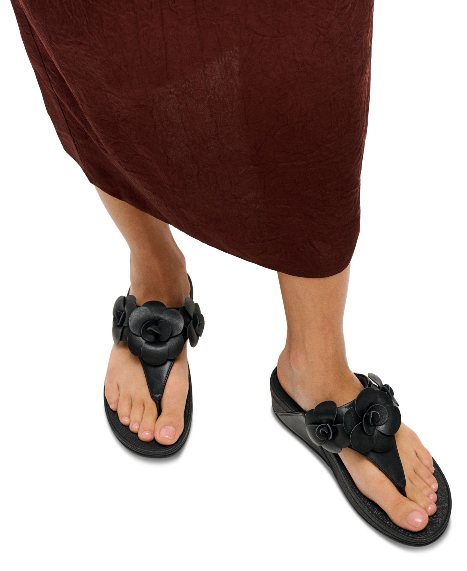 Women's Lulu Flower Toe Post Slip-On Sandals