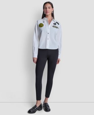 Women's 1989 Pins and Patches Button-Down Shirt