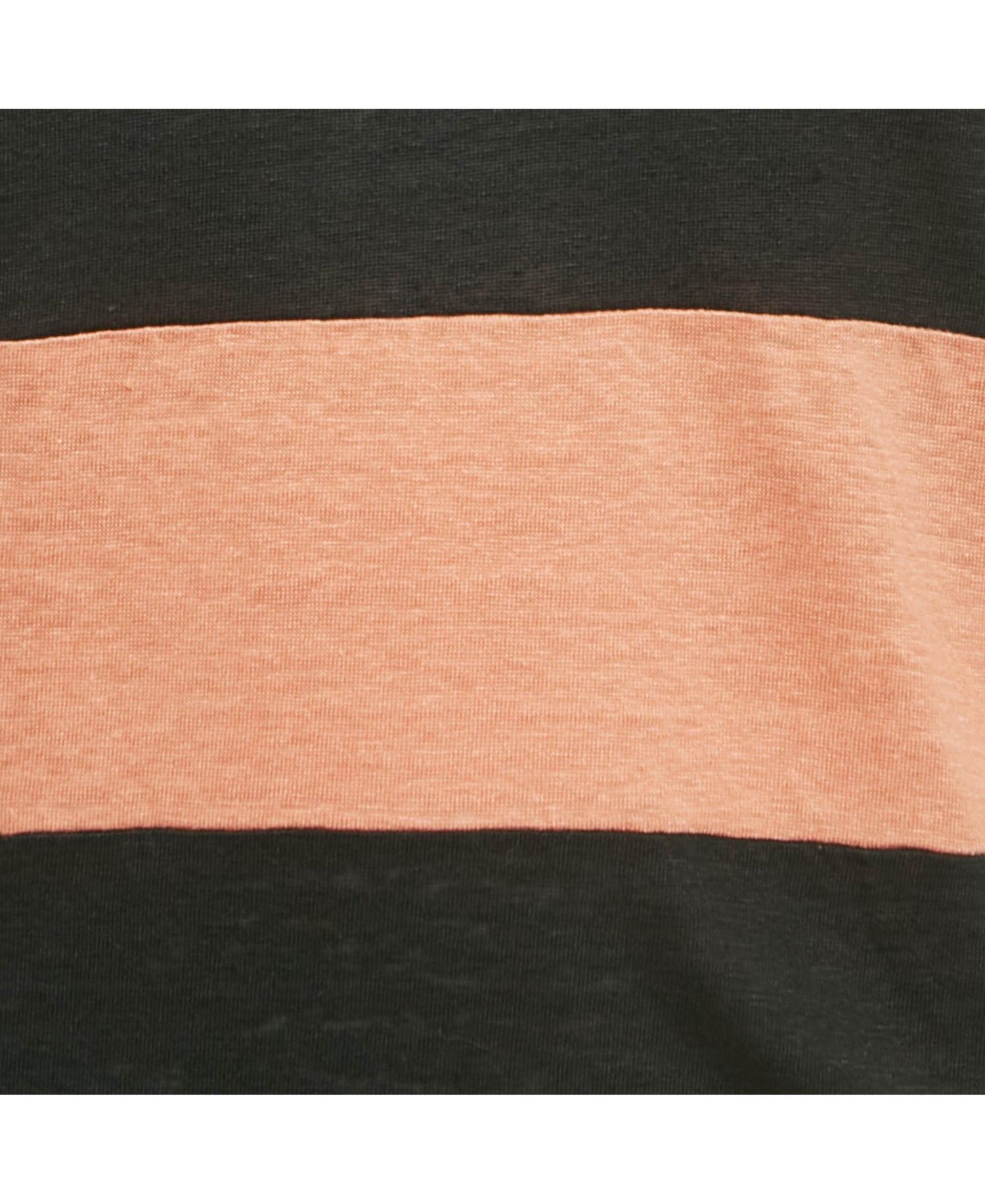 Women's Orange/black Striped Knit Top