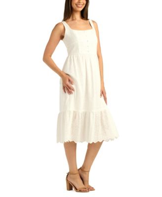 Women's Square Neck Midi Dress