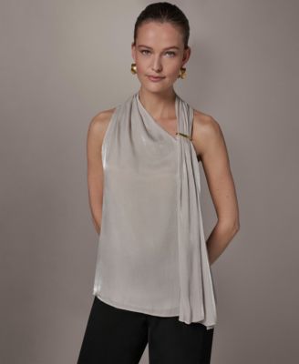 Women's Asymmetrical Halter Neck Top