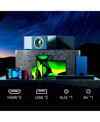 Projector 4K Decoding 900 ANSI Lumens, 6D Keystone, Full HD Native 1080P Projector Home Cinema, WiFi and Bluetooth 5.3 Proyector, Apollo P60