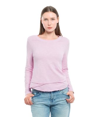 Women's Long Sleeve Mock Layer Tee