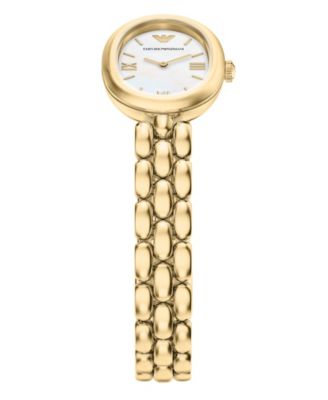 Women's Quartz Two-Hand Gold Stainless Steel Watch, 28mm