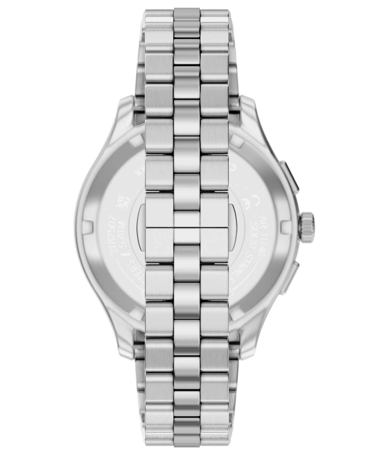 Мужские часы Emporio Armani Quartz Chronograph Silver Stainless Steel Watch, 42mm — фото 3