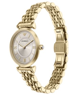 Women's Quartz Two-Hand Gold Stainless Steel Watch, 32mm