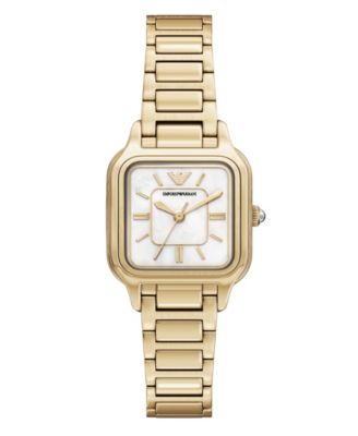 Women's Quartz Three-Hand Gold Stainless Steel Watch, 35mm