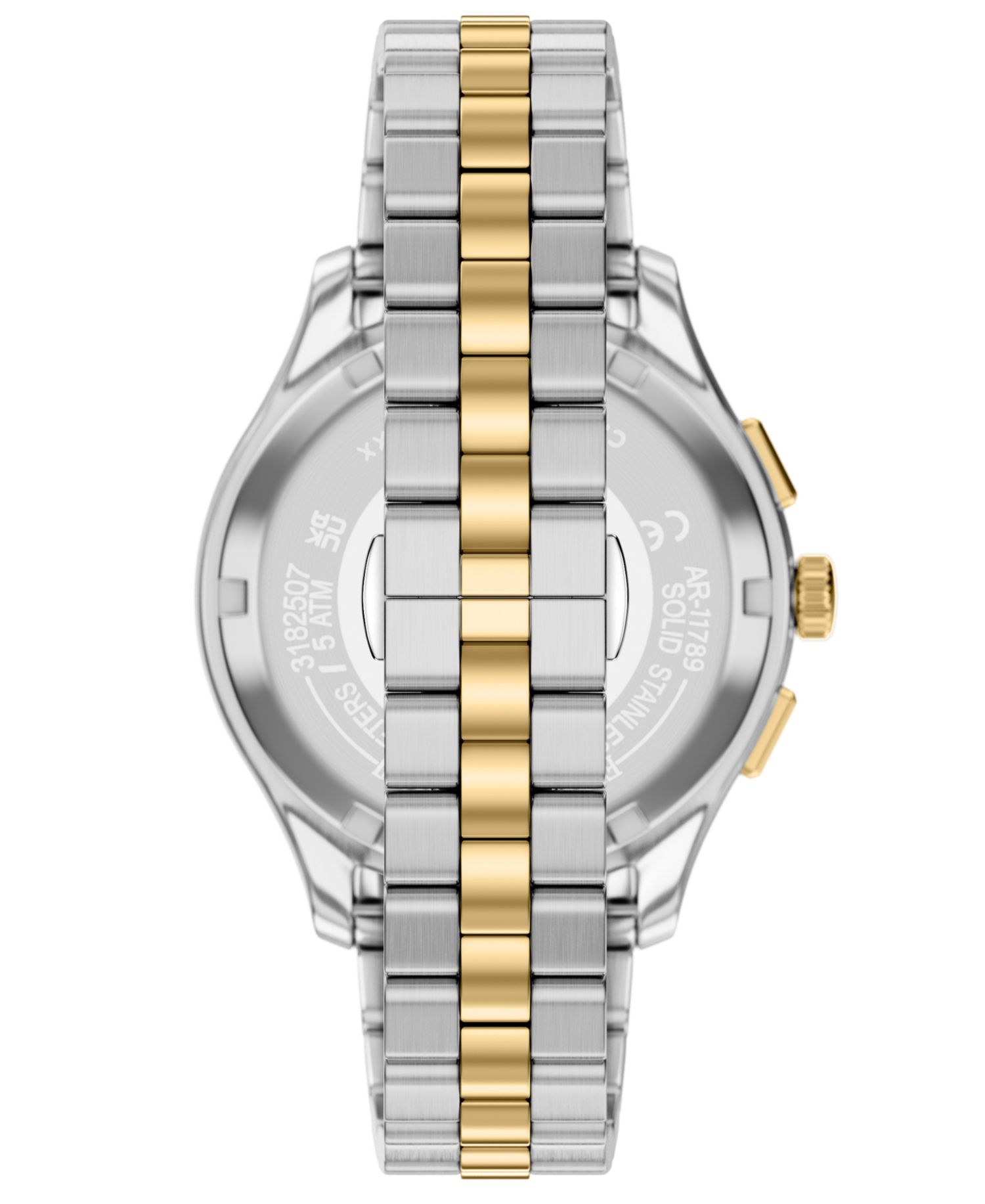 Men's Quartz Chronograph Two-Tone Stainless Steel Watch, 42mm