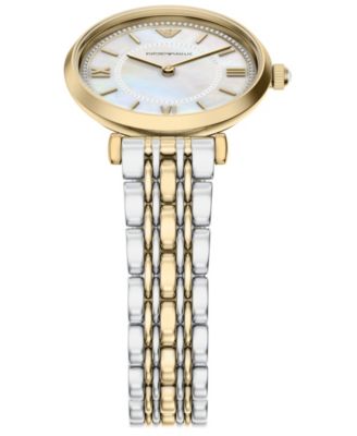 Women's Quartz Two-Hand Two-Tone Stainless Steel Watch, 32mm