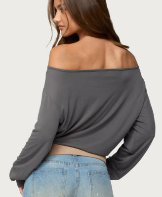 Women's Nannie Off Shoulder Oversized Top