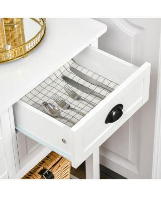 Console Table Sofa Table Sideboard with 4 Drawers