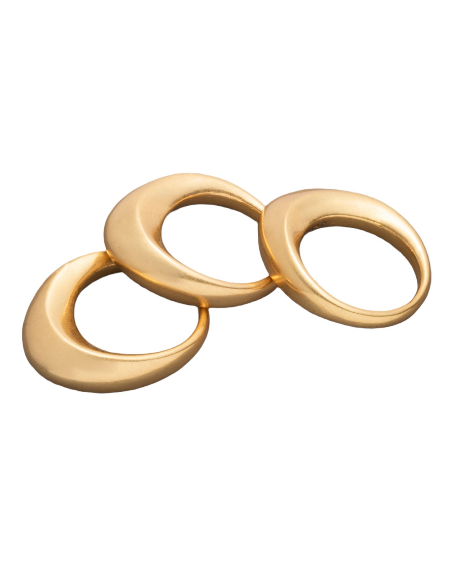 Gold-Tone Drama Molten Statement Ring 3-Pc. Set