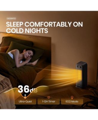 1500W Smart Heater AT-SH40-WF: Wi-Fi & voice control, programmable thermostat, 12H timer, quiet portable heating for indoor use