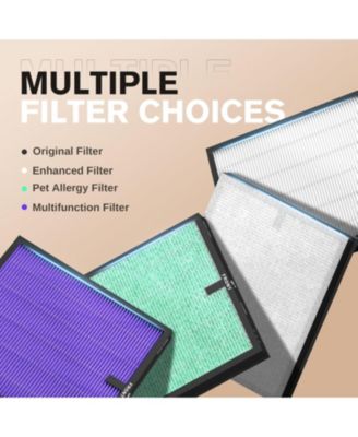 HEPA Air Purifier for Home Large Room up to 1076 Sq Ft with PM 2.5 Display Air Quality Sensor,  White