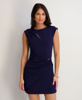 Women's Keyhole Neck Short Dress