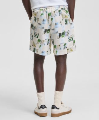 Men's Floral Blocks 6-1/2" Pull-On Shorts