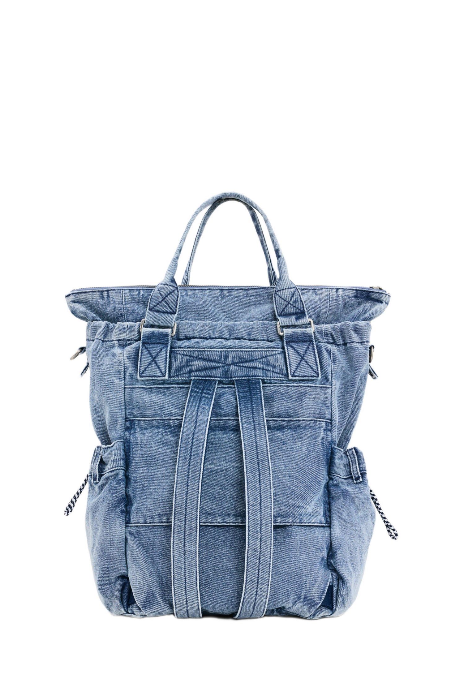 Women's Multi-position denim backpack