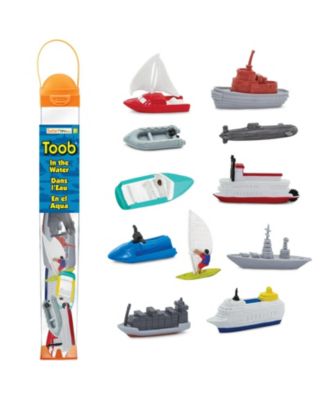 In the Water Toob - 11 Hand-Painted Mini Watercraft Figurines for Learning & Imaginative Play