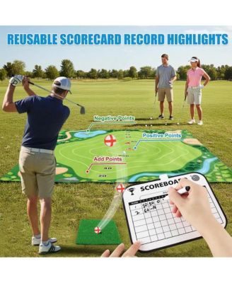 Camping Golf Chipping Game – Portable Outdoor & Indoor Practice Set with Double-Sided Target Mat