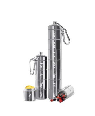 WildernessRx 7-Day Waterproof Pill Organizer for Travel, Camping & Outdoor Use