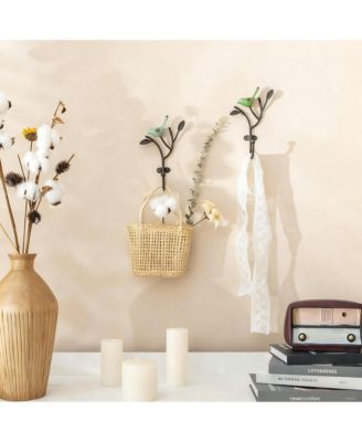 Vintage Metal Bird Hooks for Coats, Hats, Towels - Shabby Chic Decor