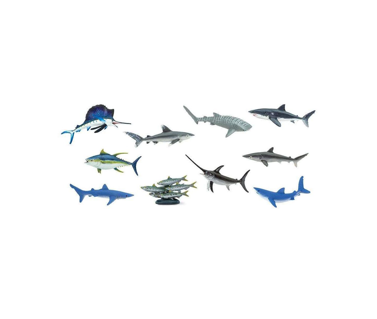 Детские фигурки Safari Ltd. Pelagic Fish Hand-Painted 10-Piece Figurine Set, Ages 3+ — фото 2