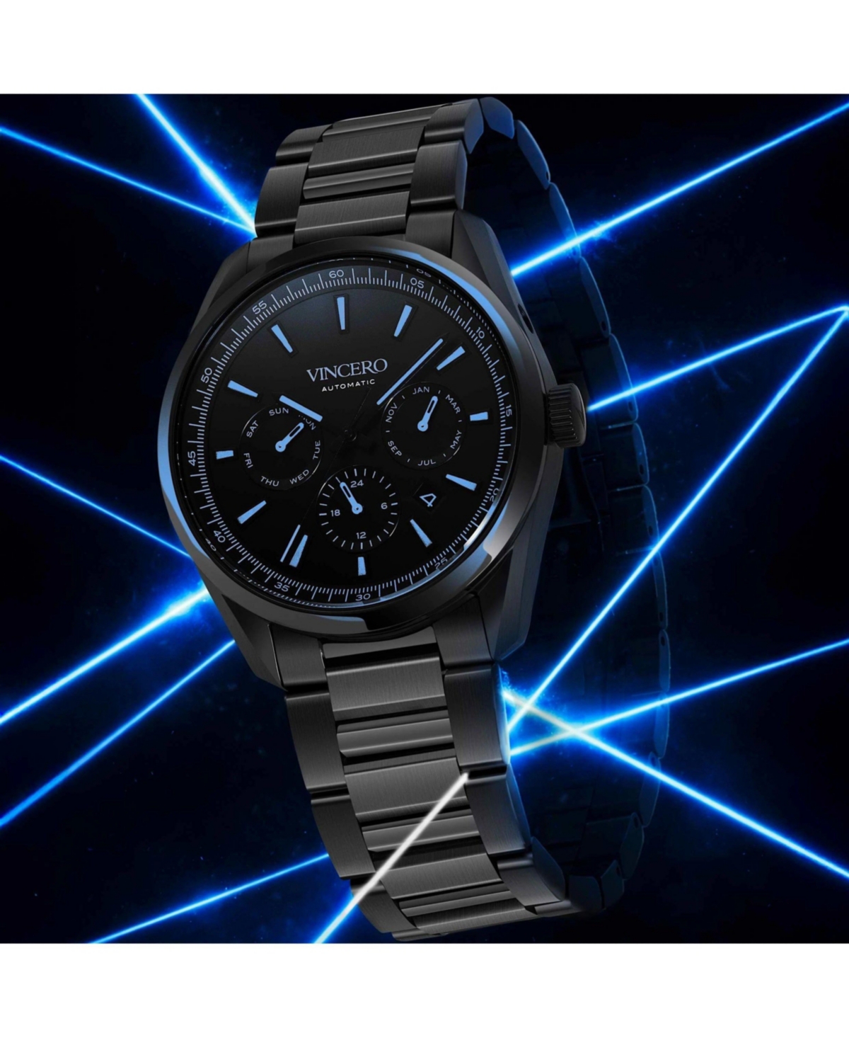 Vincero Men's Reserve Automatic Watch – Sapphire Nebula