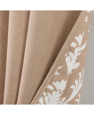 Olivia 100% Polyester 190 GSM Cressida Reversible Grommet Curtain Panel 54" x 90"