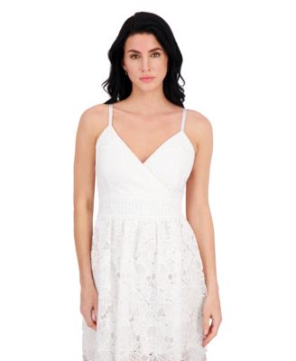 Women's Embroidered Lace V-Neck Dress