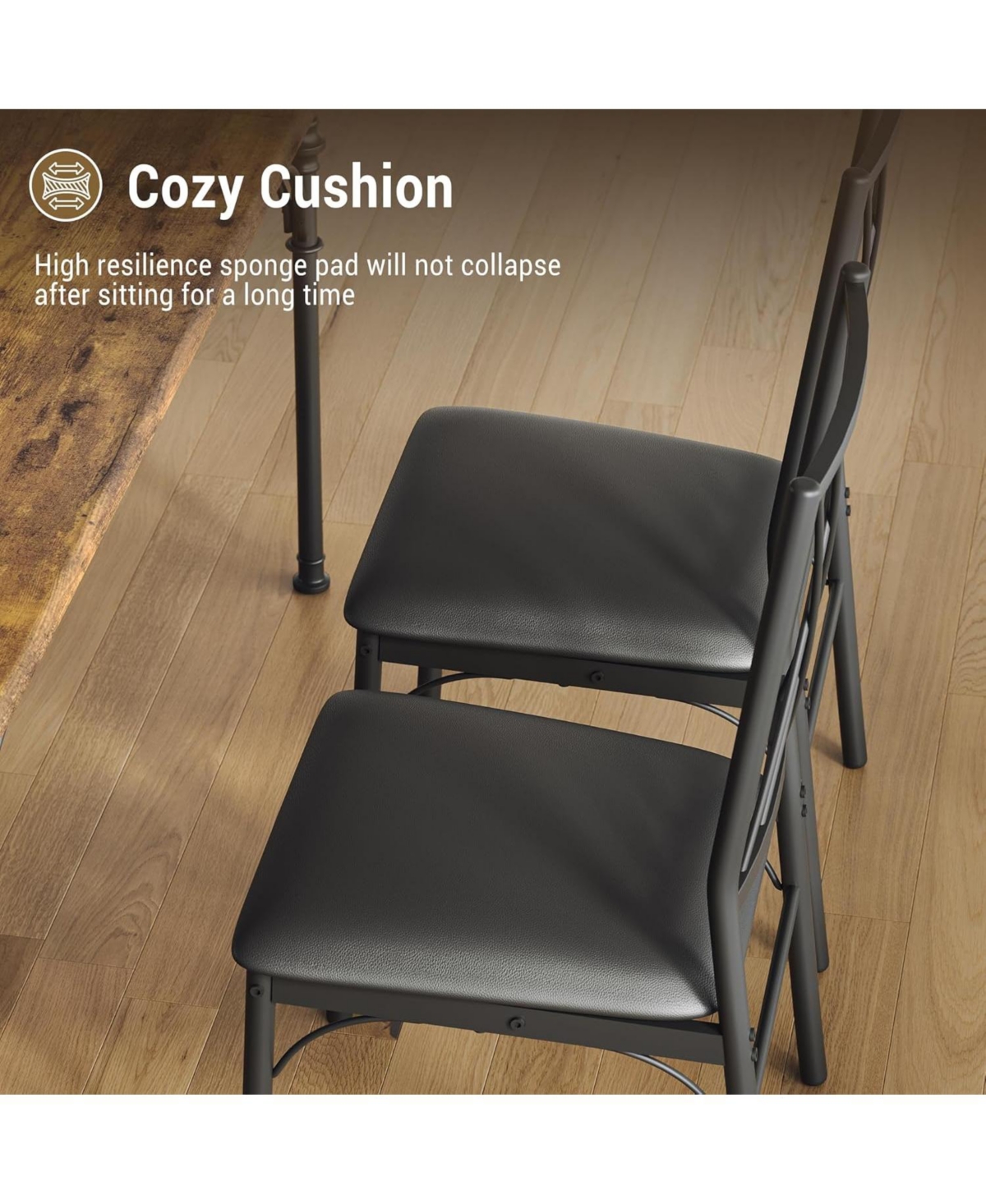 gaomon Dining Table Set for 4 Kitchen Table Set with Upholstered Bench Dining Room Table Set for 4-6 with Cozy Cushion 3 Piece Dining Table Set