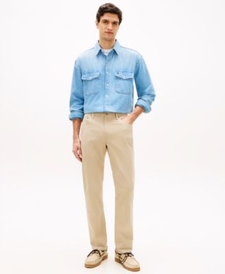 Men's Denton Slim-Straight Five-Pocket Stretch Essential Twill Pants
