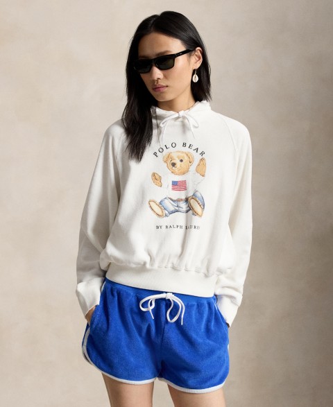 Женские Polo Ralph Lauren Women's Drawstring Hood Raglan Sleeve Sweatshirt