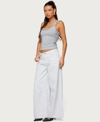 Women's Studded Built In Bra Tank Top