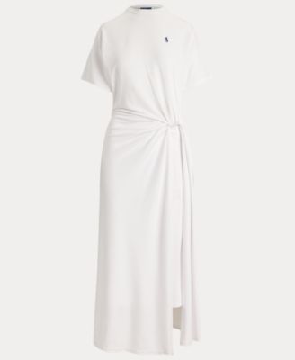 Women's Crewneck Twist Detail T-Shirt Dress