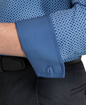 Men's Performance Stretch Tile Print Dress Shirt