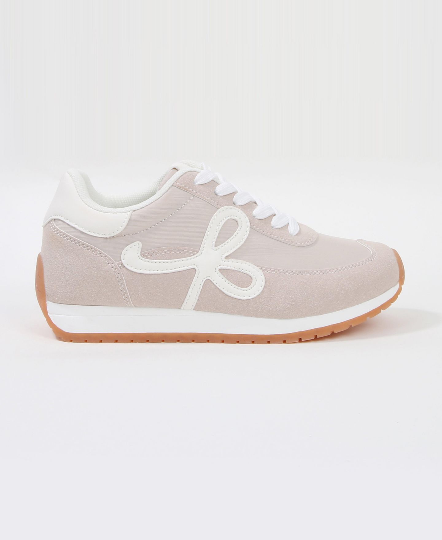 Женские кроссовки BERNESS Simone Lace-Up, цвет: Бежевый — фото 2