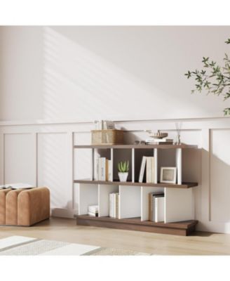 8 Cube Storage Shelf Organizer with 10 Removable Back Panels, Open Display Bookcase for Living Room and Bedroom