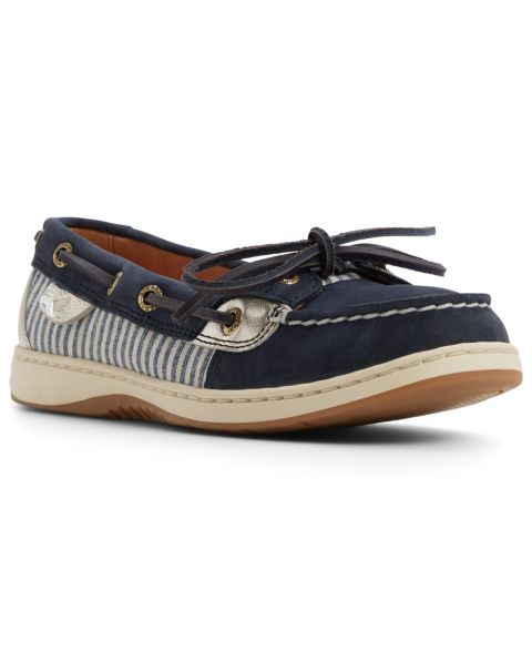 Женские туфли Sperry Angelfish Round Toe Boat, цвет: Тёмно-синий полосатый